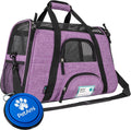 Airline Approved Pet Carrier Cats & Small Dogs, Large Heather Purple