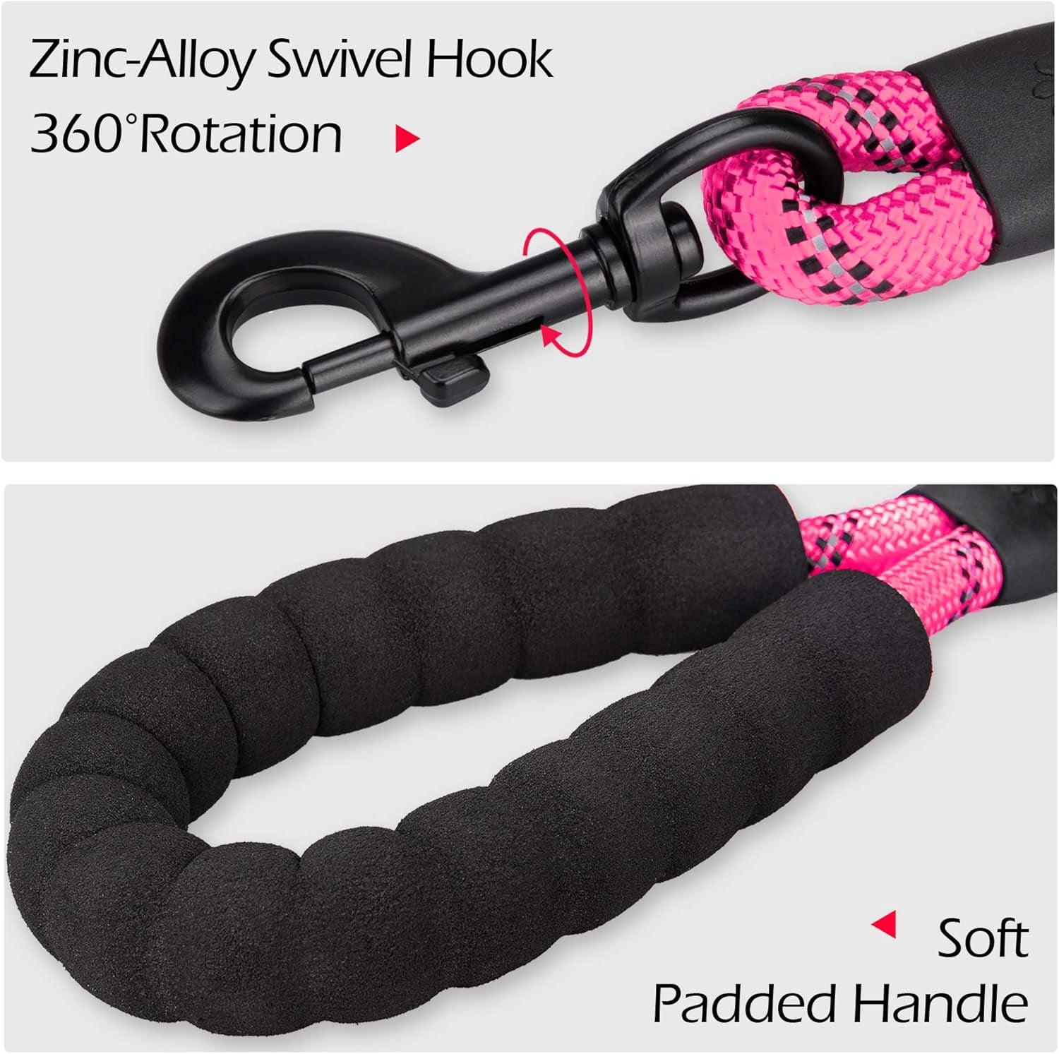 Dog Harness and Leash Set, No Pull Vest with Front Clip and Handle