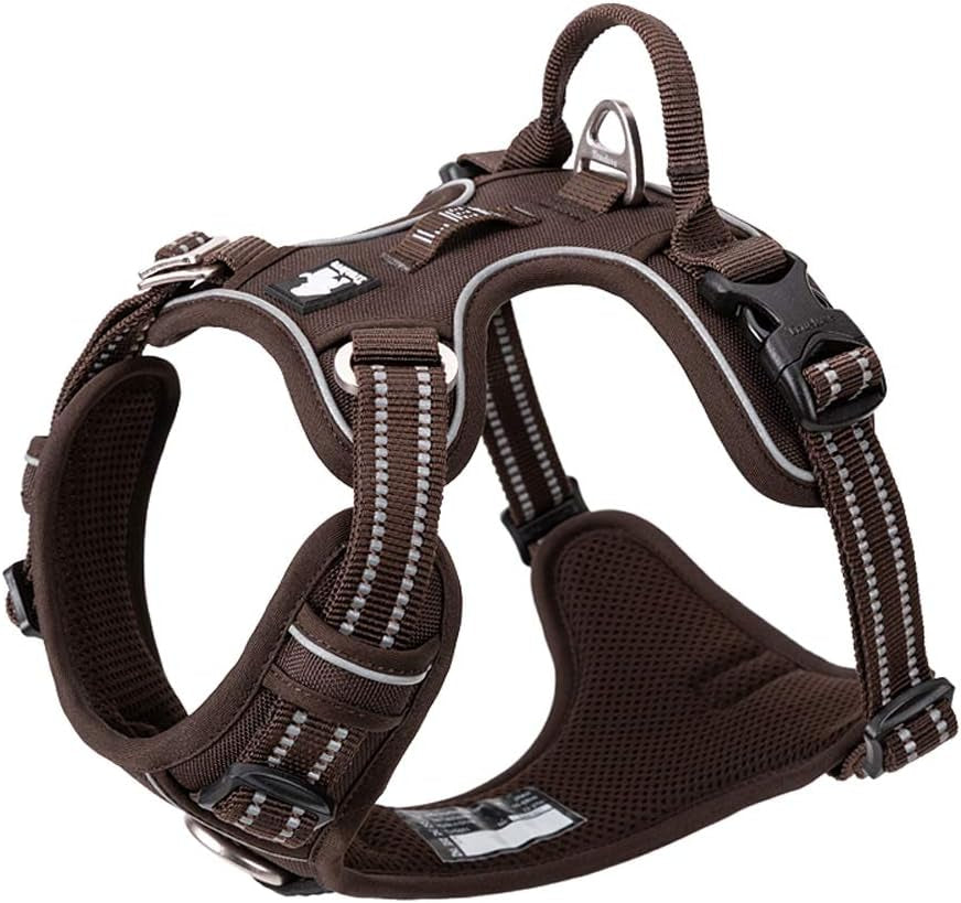 Dog Harness No Pull Nylon Reflective Pet Harness Adjustable Comfortable Control Step-In Brilliant Colors Truelove TLH56512 XS