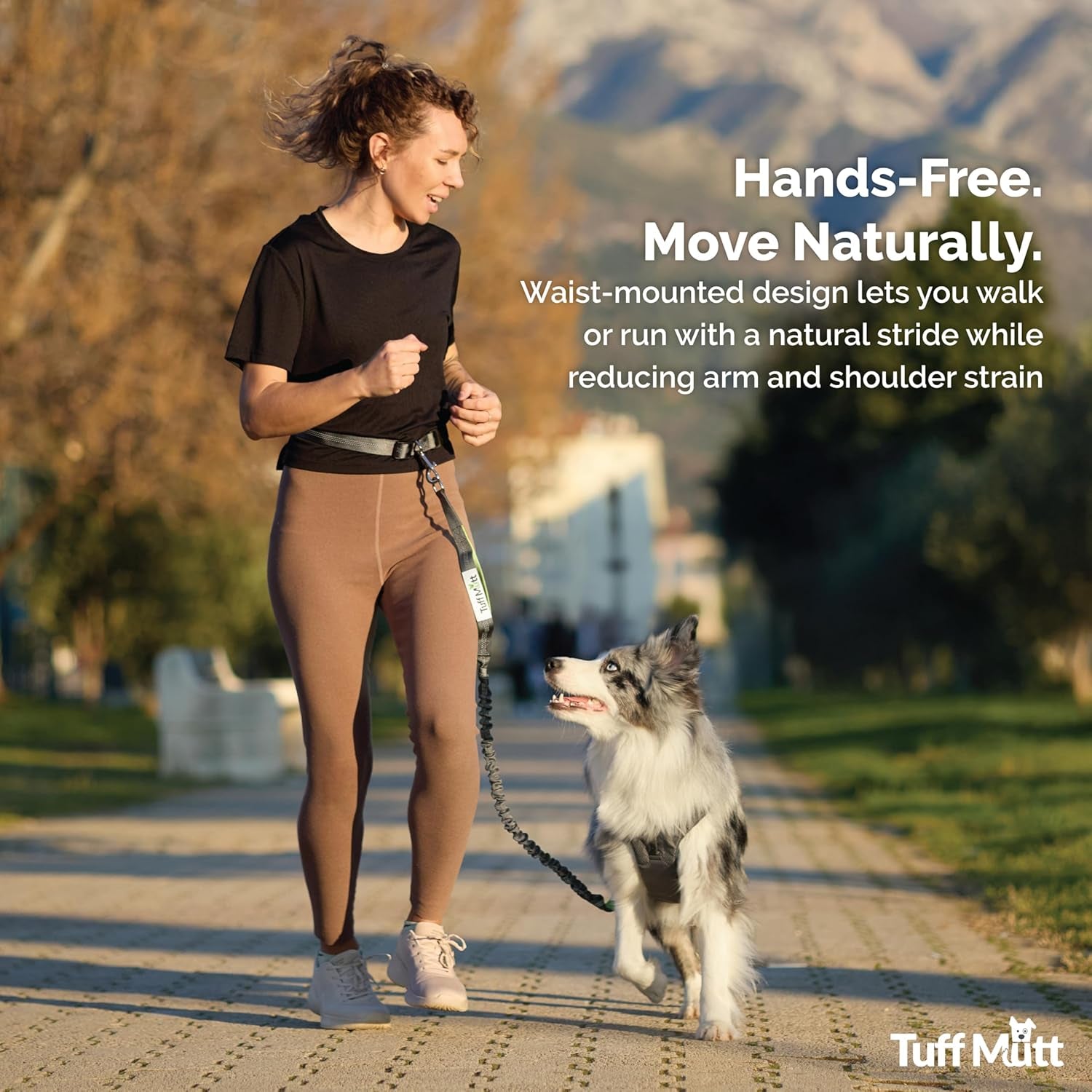 Waist Hands Free Dog Leash for Walking Running Hiking