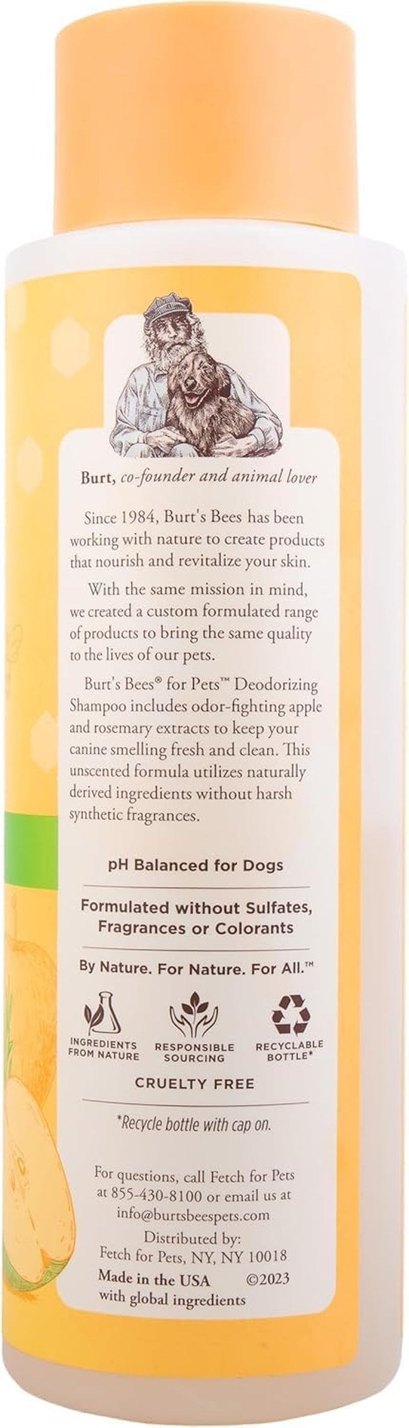 Deodorizing Dog Shampoo, Apple & Rosemary, 16 Oz, 2-Pk