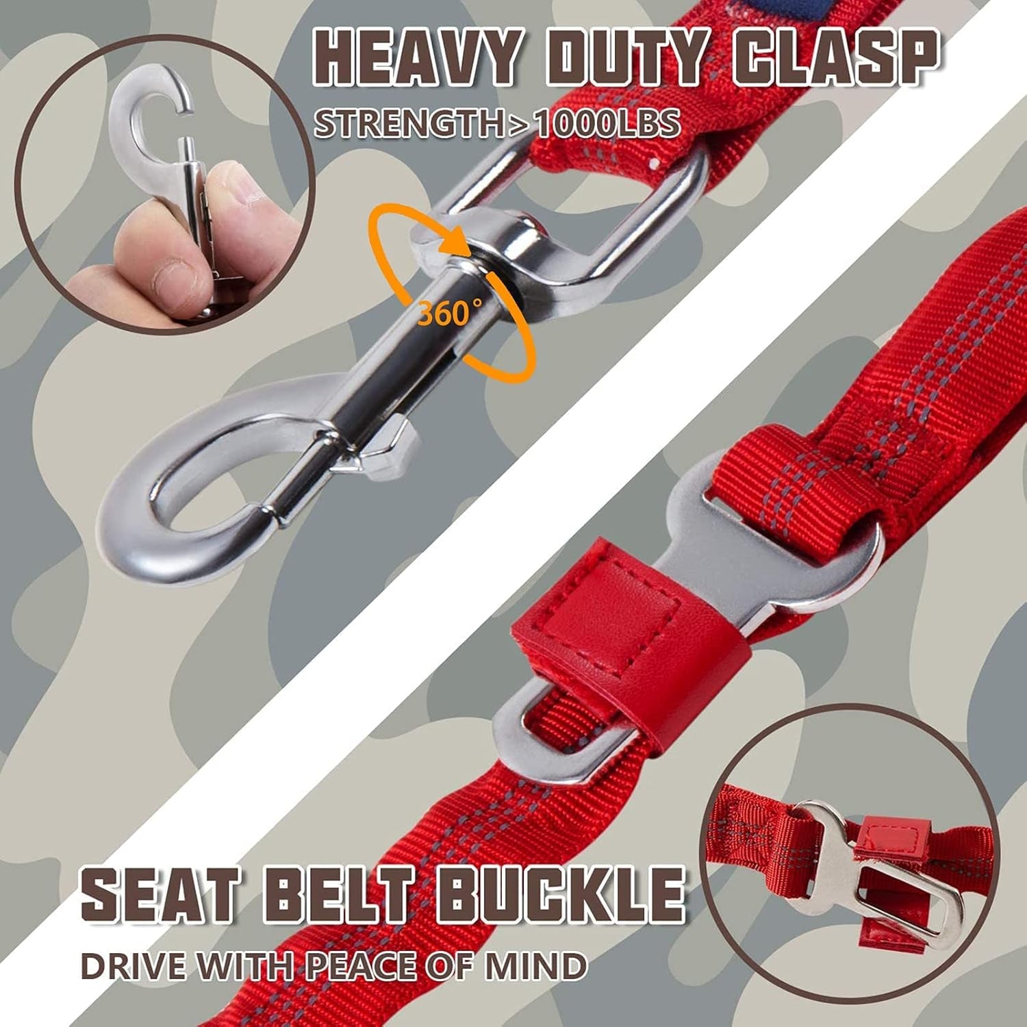 Bungee Dog Leash for Large Dogs, No Pull for Shock Absorption
