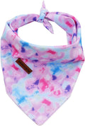 Bandana for Boy Girl Small Medium Large Dogs, Comfortable Bibs Scarf, Adjustable Square Kerchief