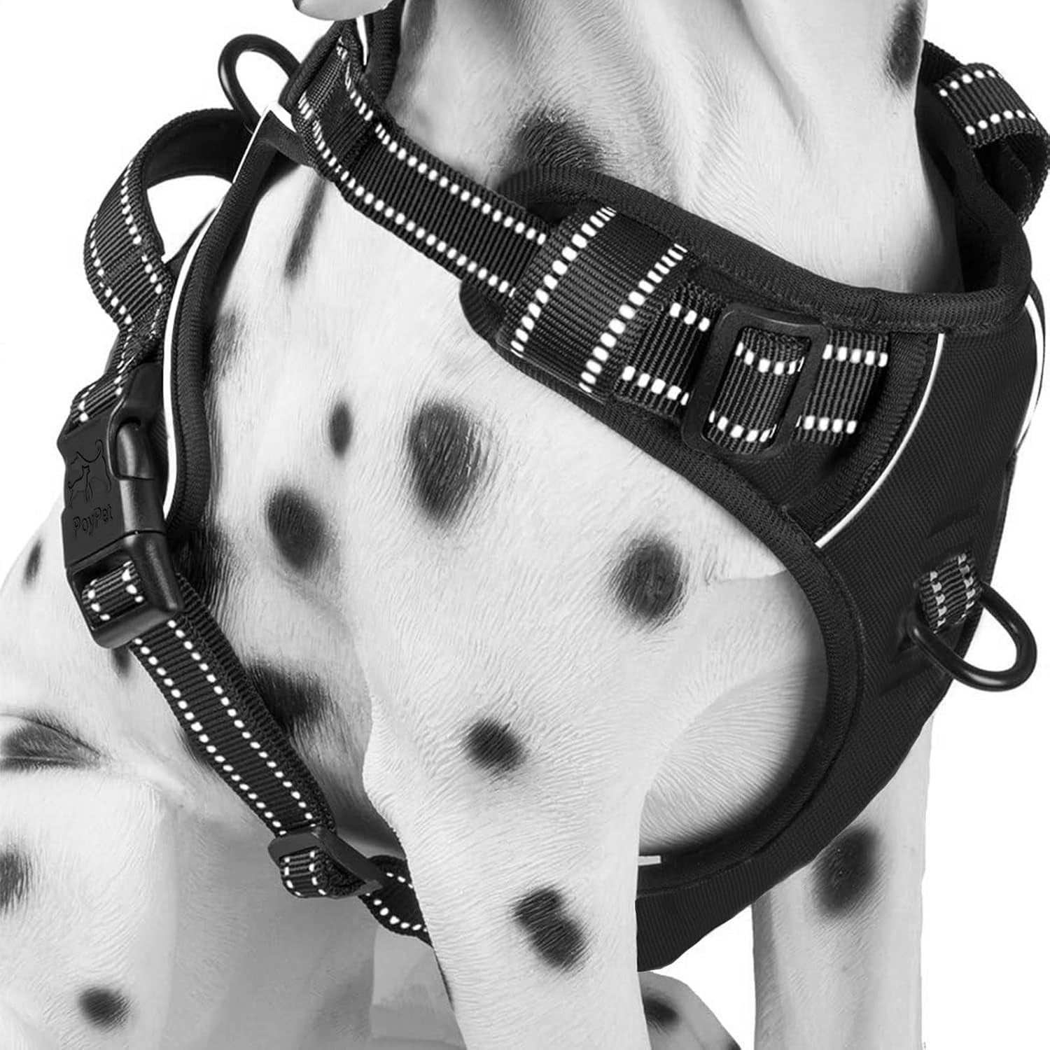 No Pull Dog Harness Large, Reflective Vest with Front Clip & Handle