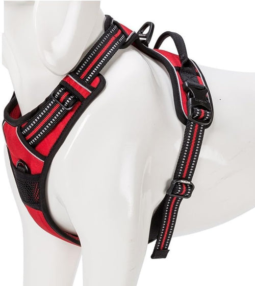 Adjustable No-Pull Dog Harness Reflective Pup Vest Harnesses Comfortable Control Brilliant Colors Truelove Tlh5651(Red,Xs)