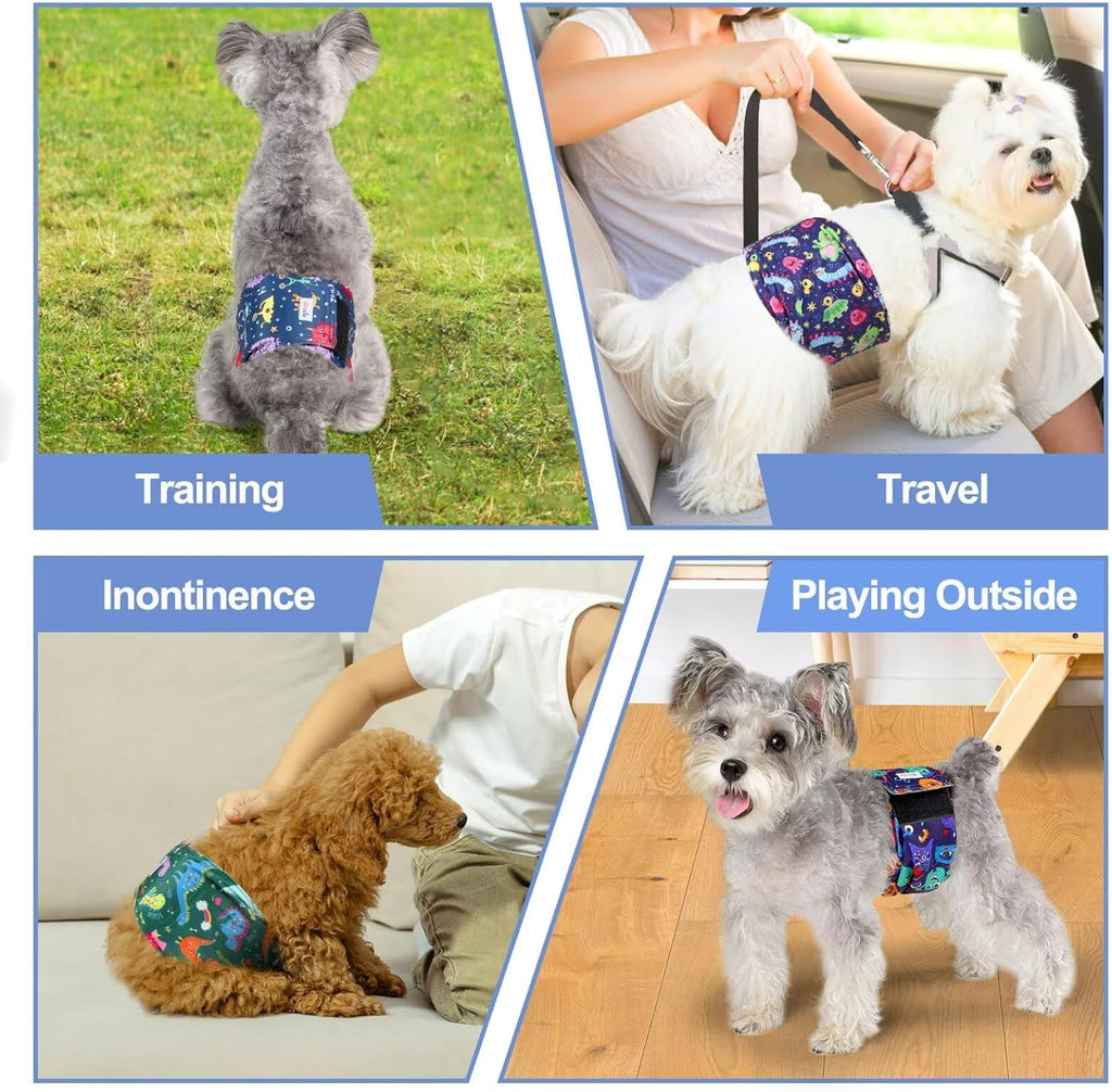 Dog Diapers Male, Belly Bands for Male Dogs, High Absorbing Extra Small Male Dog Wraps for Doggie & Puppy in Incontinence or Excitable Urination and Training(Xl)